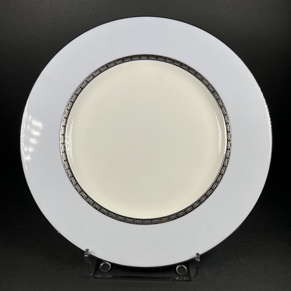 Noritake Cascade Platinum Accent Plate 7981 New 9 1/2"